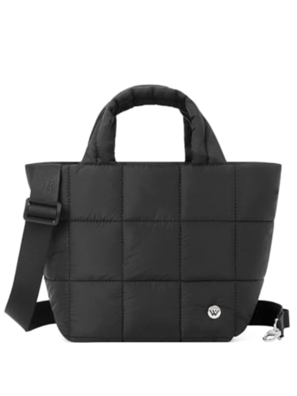 Quilted Nylon Puffer Crossbody Bag Lightweight Shoulder Handbag